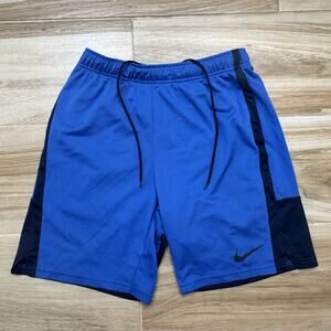 Nike Dry Fit Blue Draw String With Pockets Shorts Size Medium Athletic Gear